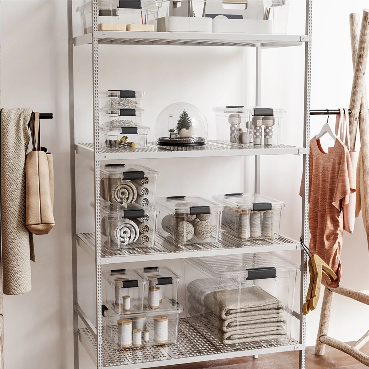 DÜNYA DP-33102-102 ( 2.2LT ) ( ŞEFFAF ) ÇOK AMAÇLI SAKLAMA KUTUSU & ORGANİZER ( KİLİTLİ KAPAK ) ( 248X170X80MM )*24=K