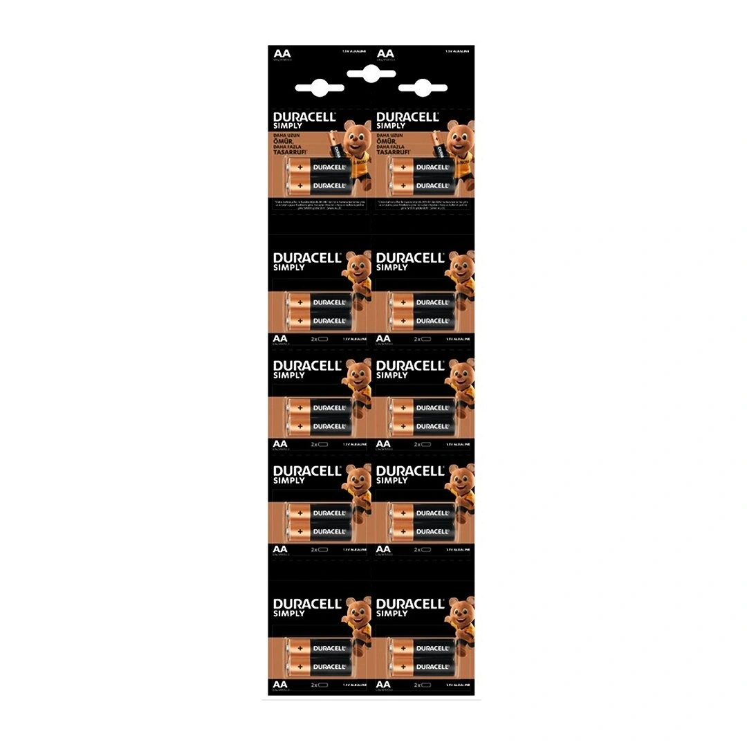 DURACELL ( AA ) KALEM PİL ALKALİN ( 20PCS )*1X10