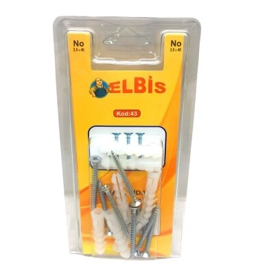 ELBİS-43  3.5X40 DÜBELLİ SUNTA VİDA *12X24