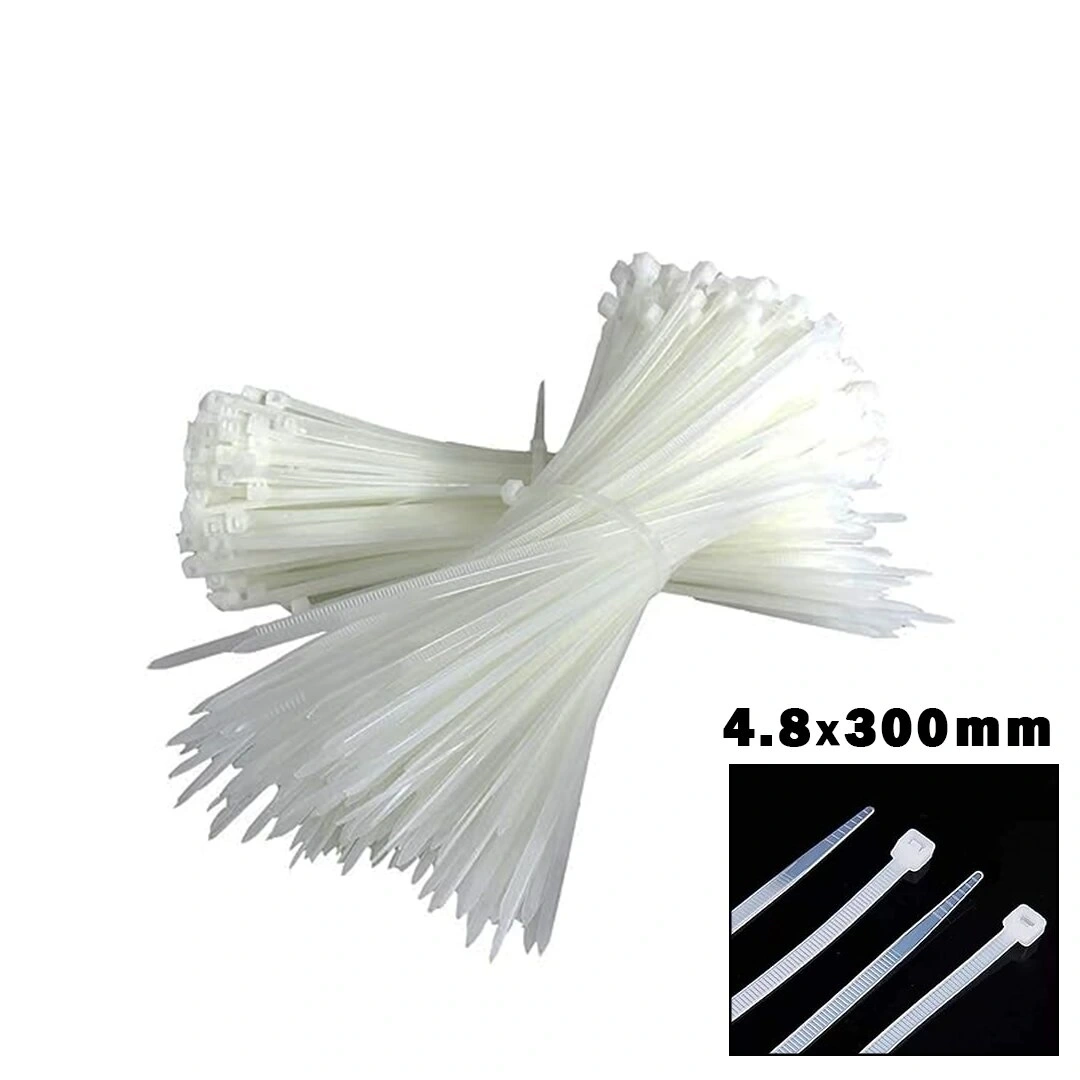 ELTAŞ ( BEYAZ ) ( 4.8X300MM ) PLASTİK CIRT KELEPÇE ( 100PCS )*150