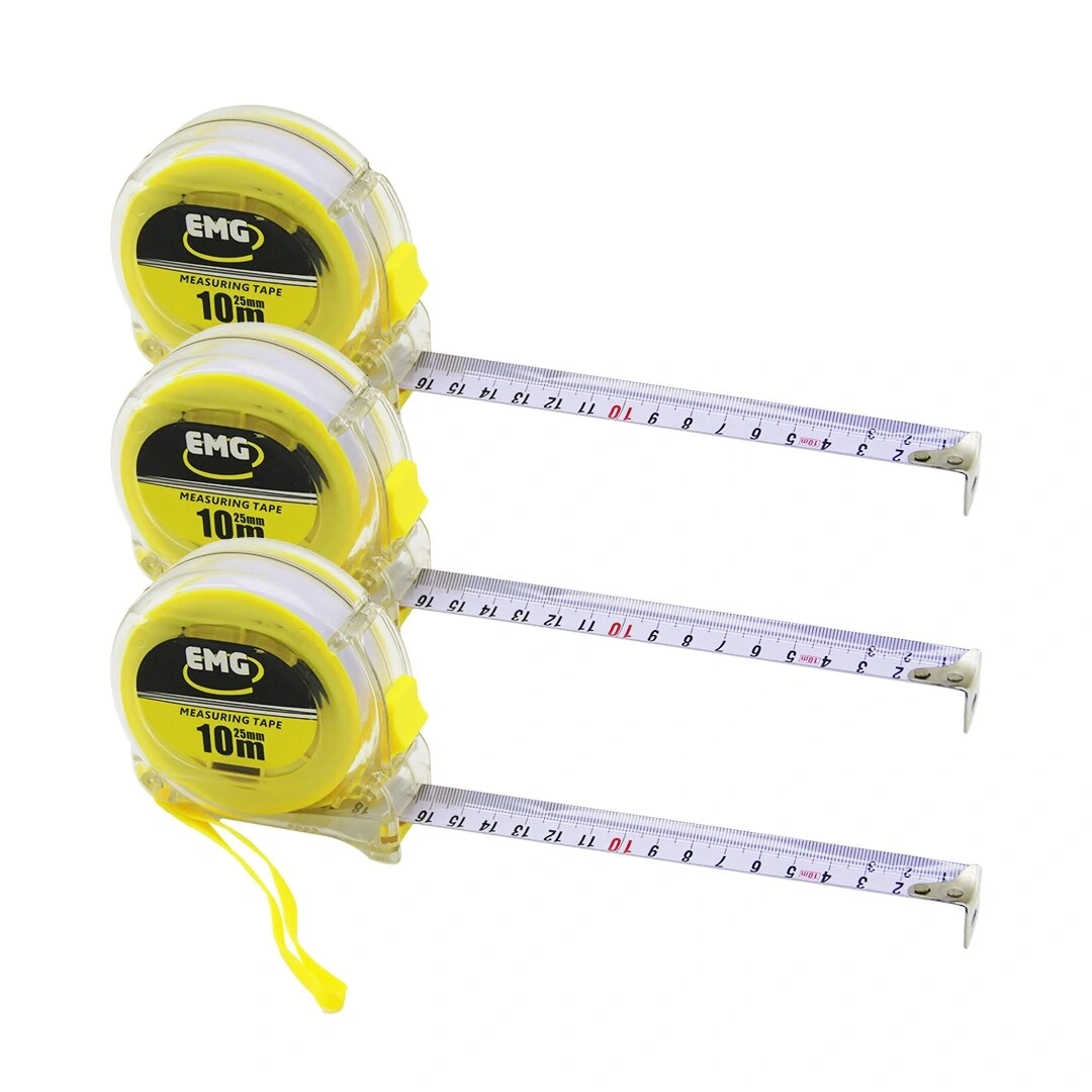 EMG MEASURING TAPE HRD-180 ( 10MTX25MM ) ( ŞEFFAF ) ŞERİT METRE*6X12