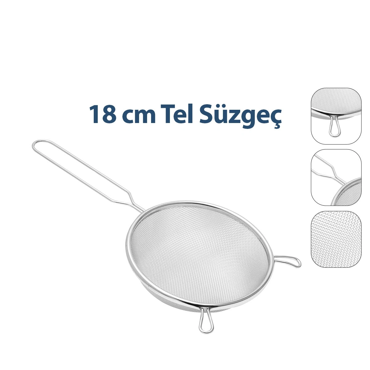 ENFA ENF-1295 ( 18CM ) TEL SÜZGEÇ METAL SAPLI KULAKLI*200