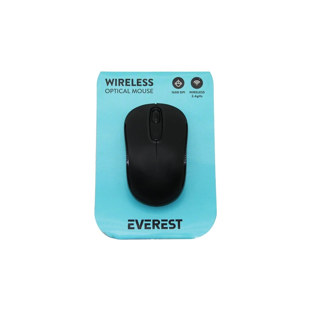 EVEREST SM-804 ( WIRELESS & KABLOSUZ ) USB OPTİCAL MOUSE ( VAKUM AMBALAJ ) ( 1600 DPI ) ( PİLLİ= 1 AA )*80