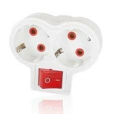 FETİH ELEKTRİK KOD-117-02-P ( 2Lİ ) ( ANAHTARLI ) ( PAPATYA YONCA ) GOLYAT*12X10