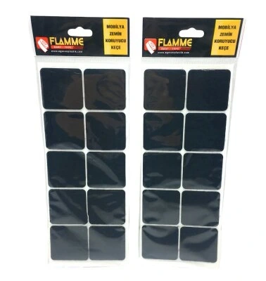 FLAMME-1103 ( 45MMX45MM ) ( KARE ) ( 10PCS ) ( ZEMİN KORUYUCU ) MOBİLYA KEÇESİ ( YAPIŞKANLI MONTAJ )*25X36