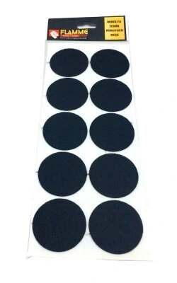 FLAMME-0077 ( 45MM ) ( YUVARLAK ) ( 10PCS ) ( ZEMİN KORUYUCU ) MOBİLYA KEÇESİ ( YAPIŞKANLI MONTAJ )*25X36