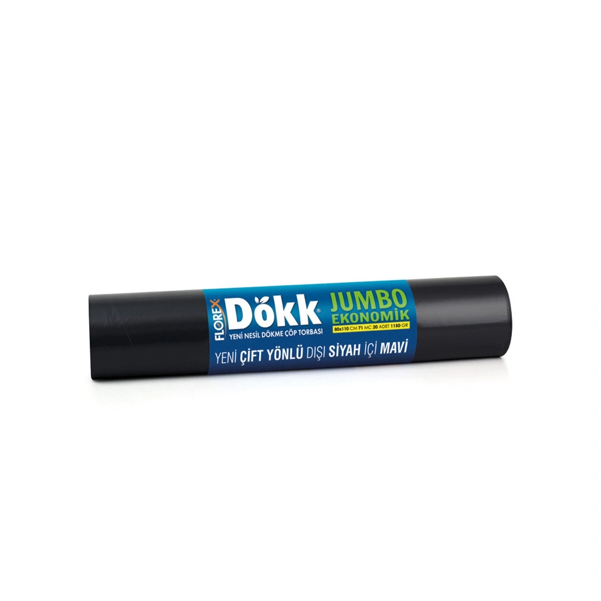 FLOREX-619 DÖKK ( ECO JUMBO ÇİFT YÖNLÜ ) ( 20PCS ) 80X110CM ÇÖP TORBASI*9=K