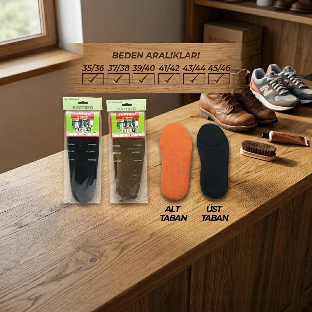 FOOTBED ( NO 39/40 ) ( ORTAPEDİK ) AYAKKABI KEÇESİ ( KONFORLU & KLİMALI ) (TEKSTİL İÇ ASTAR & POLİÜRETAN KÖPÜK TABAN)*60=K