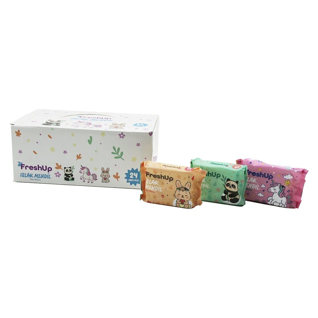 FRESHUP ( MİNİ ) ( 20PCS ) CEP ISLAK MENDİL ( MİX )*24X6