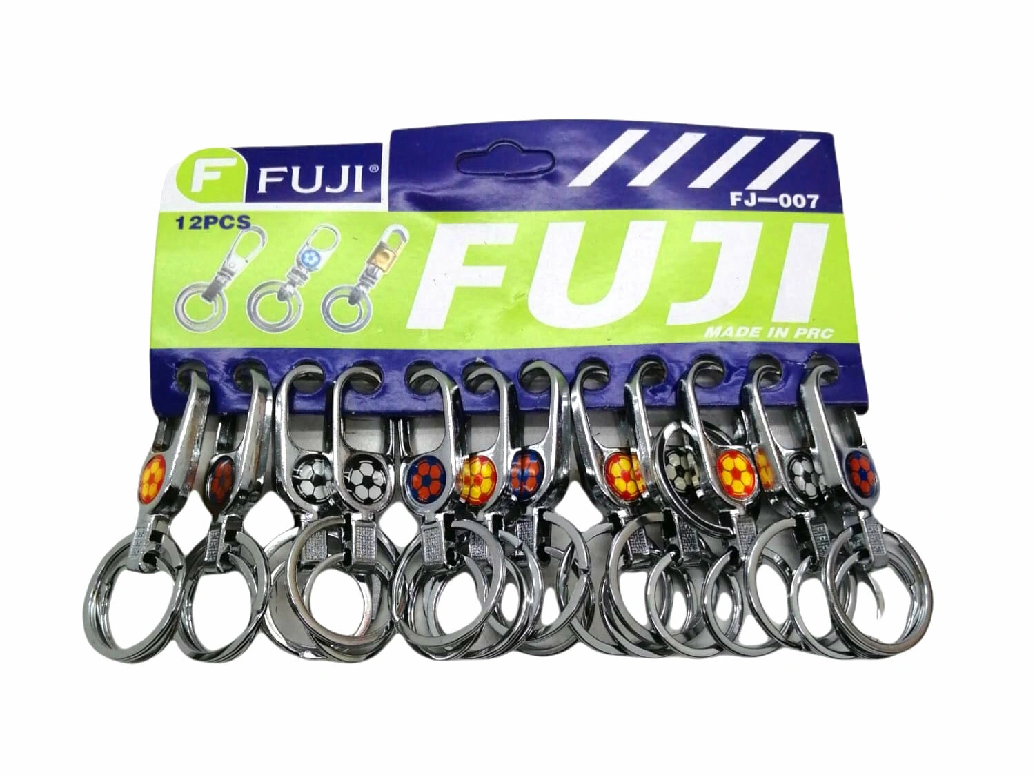 FUJİ FJ-007 KÜÇÜK BOY ( TARAFTAR & MİX ) METAL ÇİFT HALKALI ANAHTARLIK*12X100