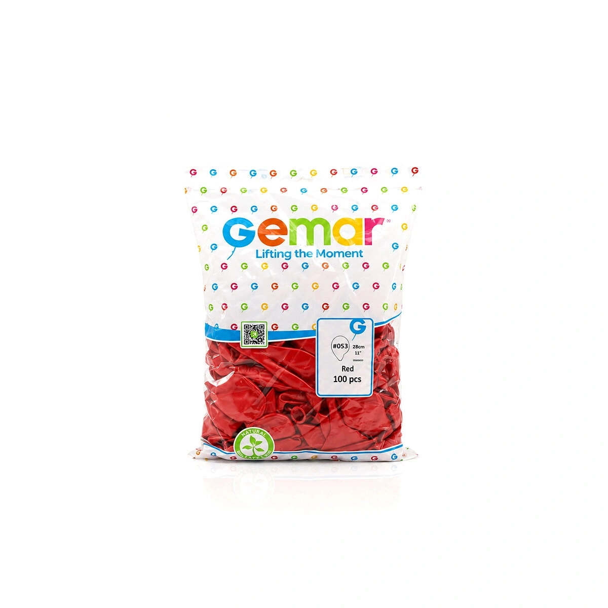 GEMAR GM-110-53 ( METALİK & KIRMIZI ) BALON ( 11 & 28CM & 100PCS )*1X50