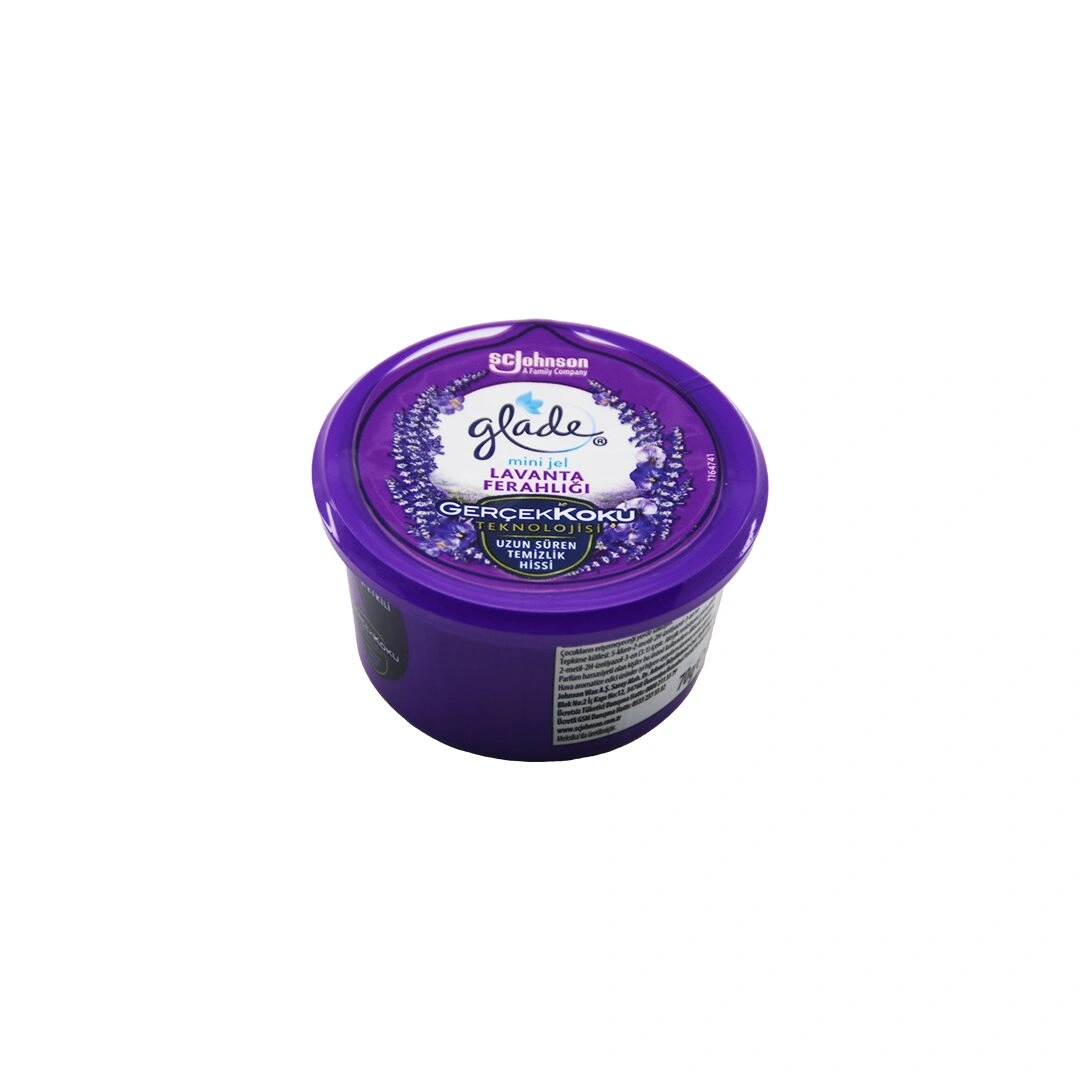 GLADE MİNİ JEL LAVANTA FERAHLIĞI ORTAM ODA KOKUSU 70g*12=K