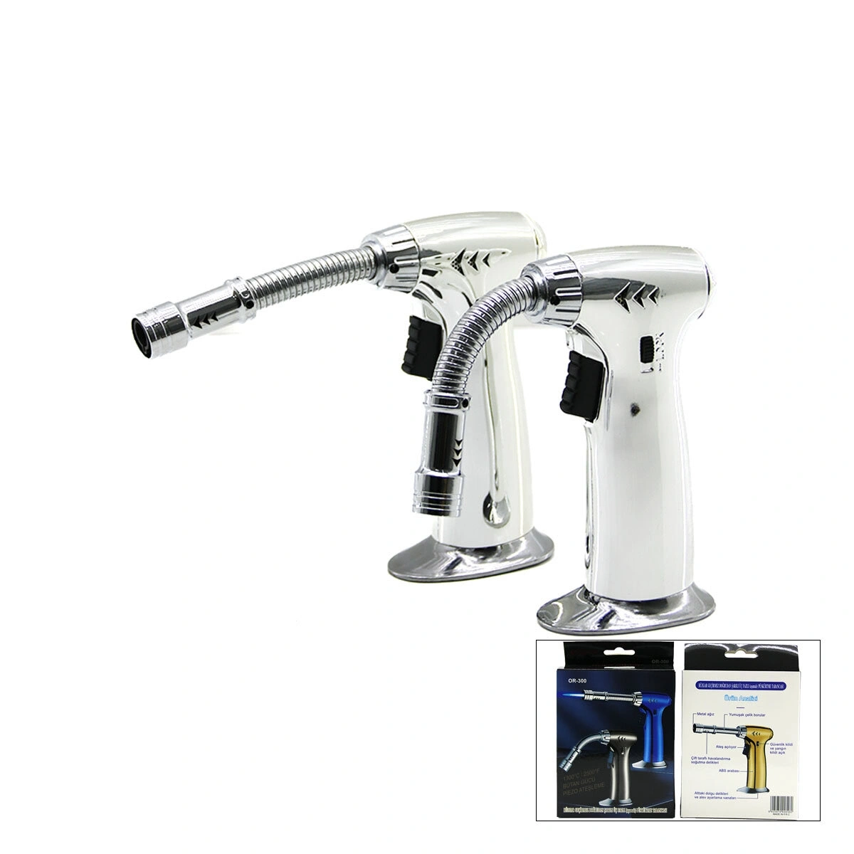 GOLD ORION OR-300 ( YAYLI ) PÜRMÜZ TORCH NARGİLE ÇAKMAK*5X20