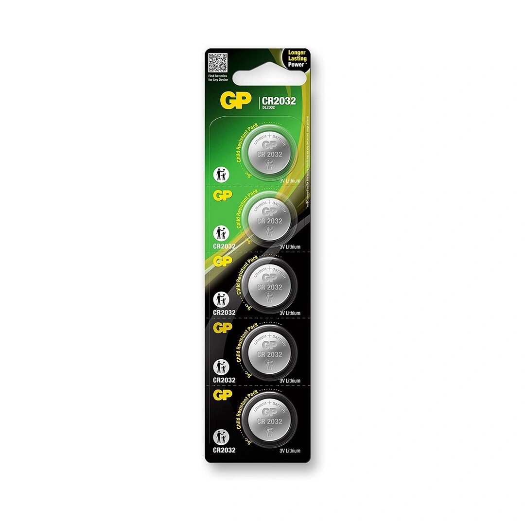 GP LITHIUM CR-2032-2CPU5 ( PARA PİL ) ( 3V ) ( 5Lİ KART )*400