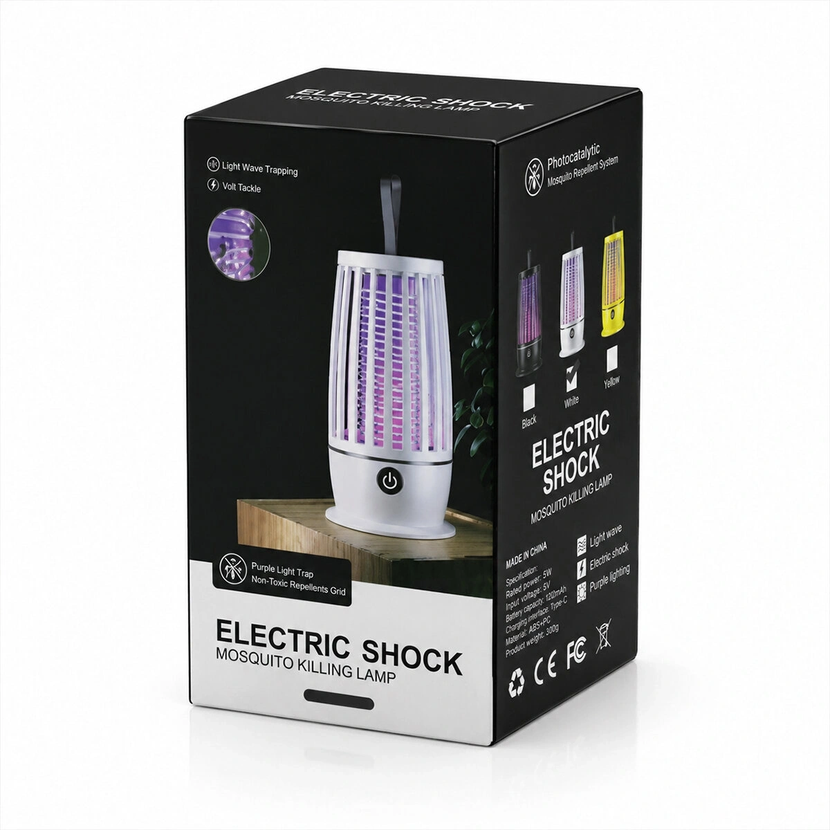 HASUBA HS-374 ( USB ŞARJLI & 2 RENK IŞIK ) ( ASMA APARAT & SESSİZ ÇALIŞMA ) UV IŞIKLI SİNEK KOVUCU*100