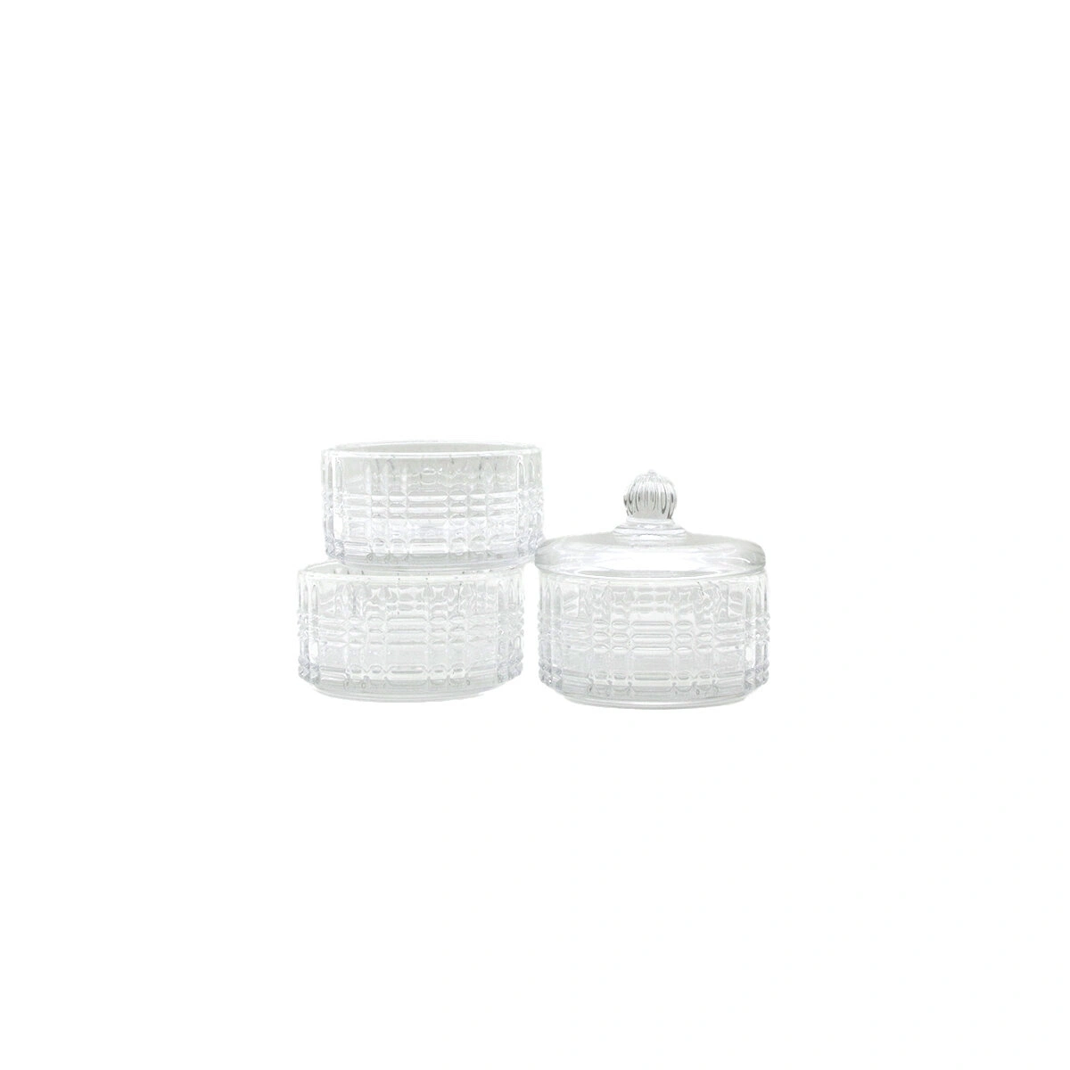 HOME COLLECTION SDG1009C/G CHESTER ( 3KATLI ) CAM KAPAKLI ŞEKERLİK & LOKUMLUK*12=K