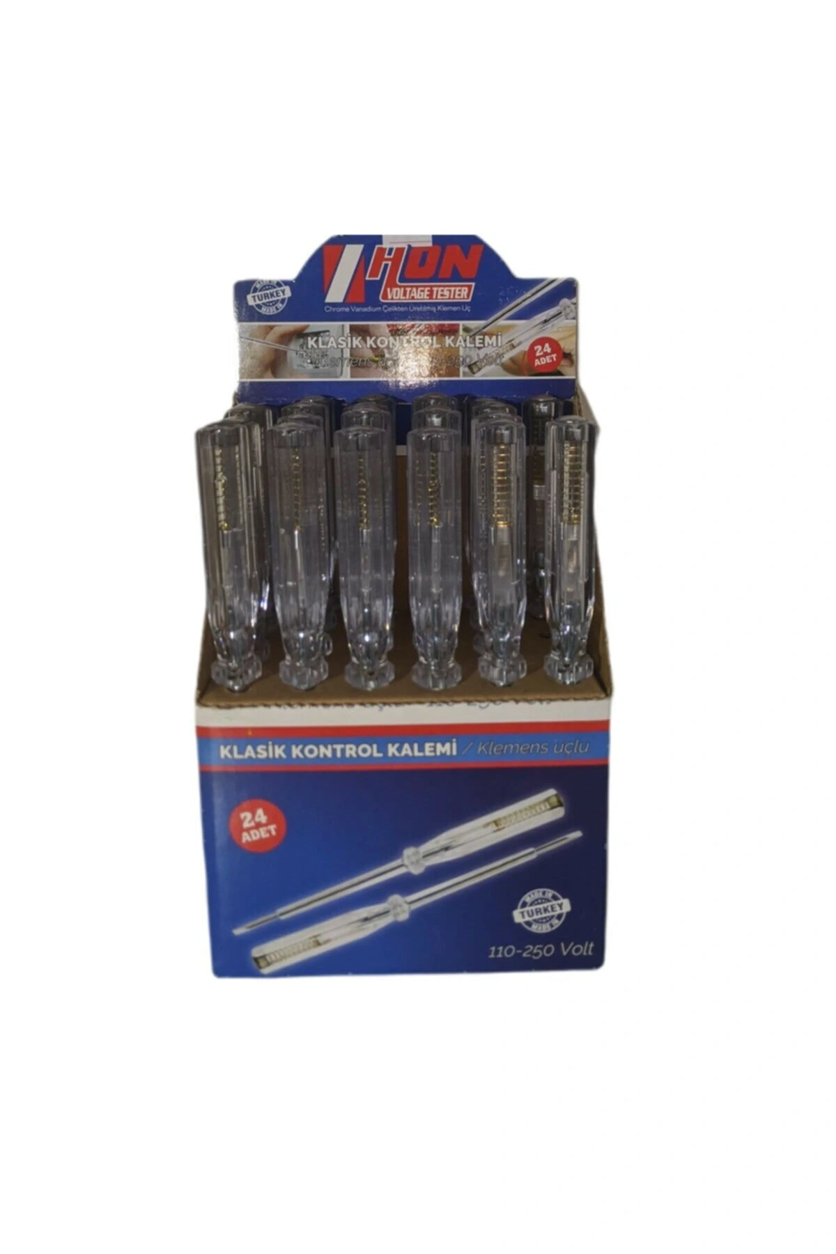 HON KLASİK ( YILDIZ ) LÜKS KONTROL KALEMİ ( KLEMENS UÇ= ÇELİK C45 ) ( 110-250V )*24X24