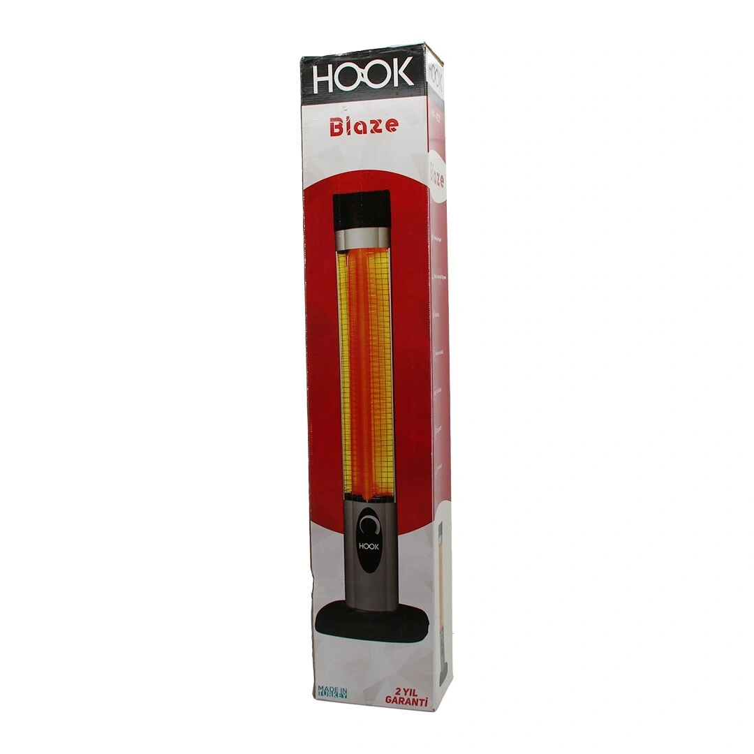 HOOK HK-402 ( DİK ) ISITICI SOBA TERMOSTATLI & MİKATRONİK ( 2000W ) ( DEVRİLME EMNİYET )*4