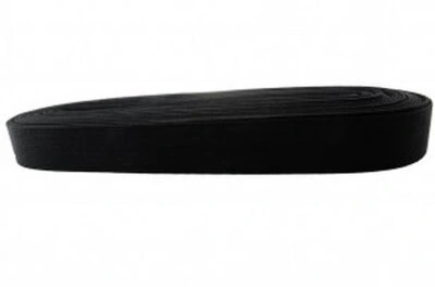 HUZUR ( SİYAH & 2CM ) PAÇA LASTİK YASSI GENİŞ 10MT*50