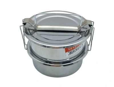 SADA GÜNEŞ ÇELİK NO-14CM ( 2Lİ ) ( METAL ) SEFER TASI ( DERİNLİK : 4.5CM ) ( TAŞIMA KULP=BAĞLAMA KANCALI )*100