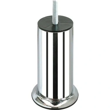 İBİCO ( 90-1012-1-01 ) ( 10CM ) ( KROM ) TOMBUL KOLTUK BAZA AYAK ( M10 KALIN VİDALI )*10X10
