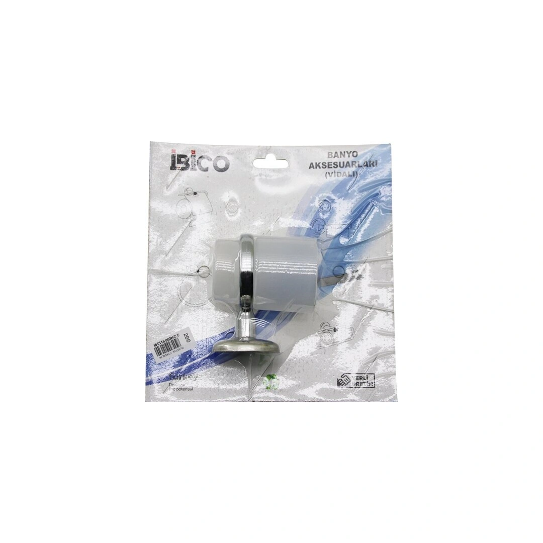 İBİCO BNY-200 ( PLASTİK BARDAK MODEL ) DİŞ FIRÇALIK ( KROM ASKILIK & TUTACAK ) ( VİDALI MONTAJ )*50
