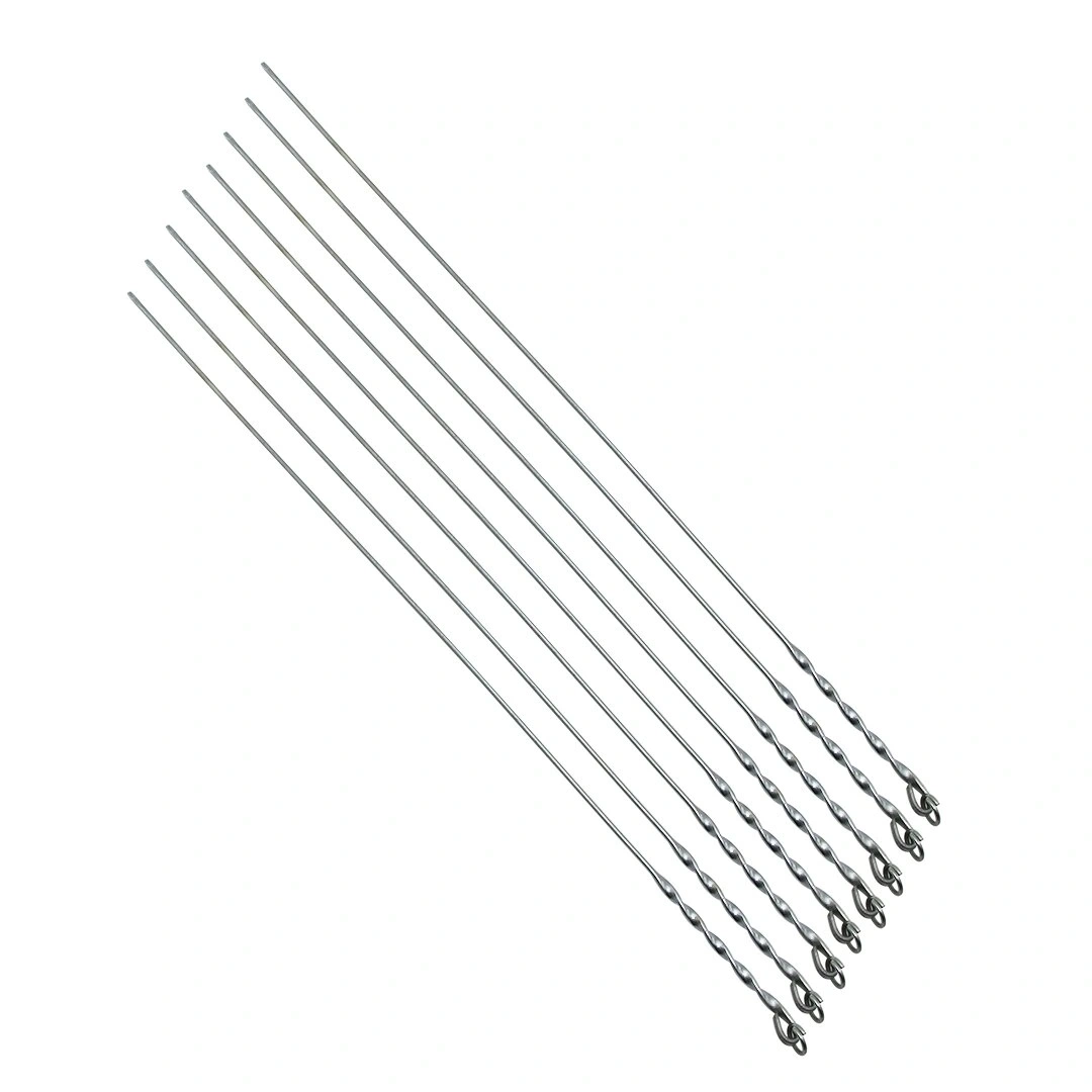 İBİCO C-700 ( CİĞER & DOMATES ) ( İNCE YASSI & BURGULU ) ( 50CM ) METAL MANGAL ŞİŞİ*100X5