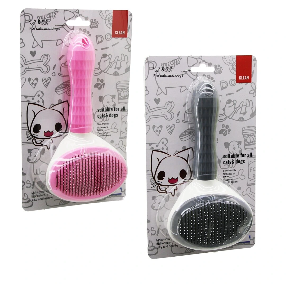 İBİCO CLEAN İ21-068 (PRATİK PET TÜY FIRÇASI) (KEDİ - KÖPEK TARAK & TEMİZLİK FIRÇASI) (BAS TUŞA=TARAK TEMİZLE) (PET SHOP)*100