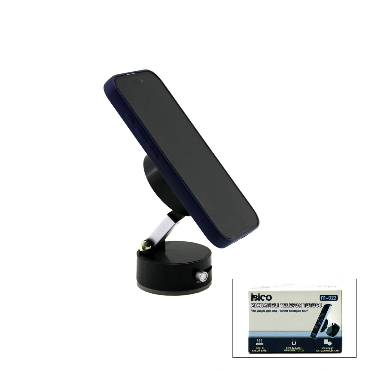 İBİCO İ11-022 ( MIKNATISLI ) OTO & ARAÇ TELEFON TUTACAK TUTUCU ( VAKUMLU )*200