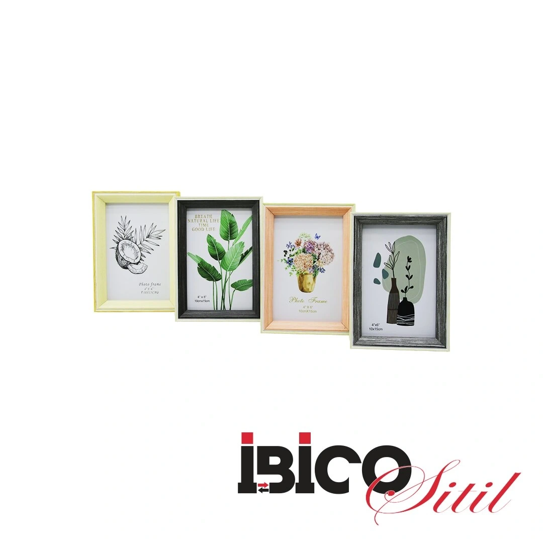 İBİCO İ12-020 ( 4X6 & 10X15CM ) ( İNCE & TEK RENK ÇERÇEVE ) AHŞAP RESİM ÇERÇEVESİ *36=K