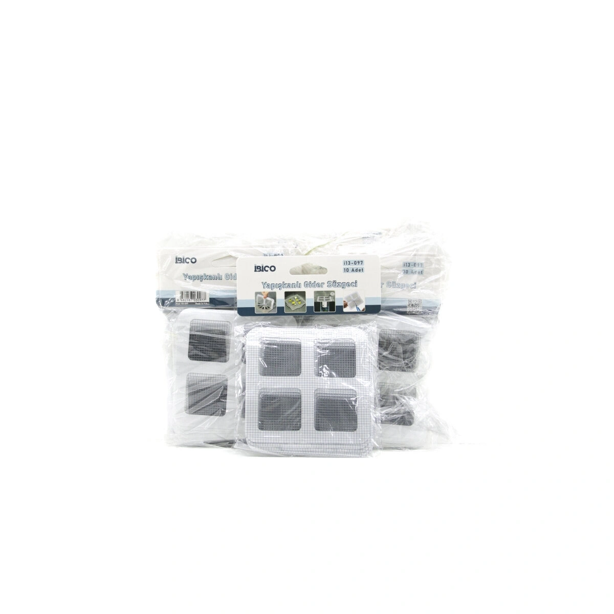 İBİCO İ13-097 ( 10PCS ) ( GİDER KAPAK ) ( YAPIŞKANLI TEL SÜZGEÇ ) ( 10X10CM )*24X30