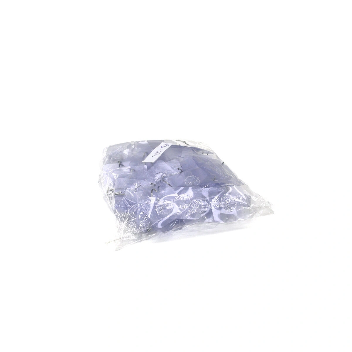 İBİCO İ17-023 ASKI ( 10PCS )( TEKLİ METAL UÇLU ) ( MİKA KRİSTAL PLS.TABANLI ) ( ŞEFFAF PVC YAPIŞKANLI MONTAJ )*25X12