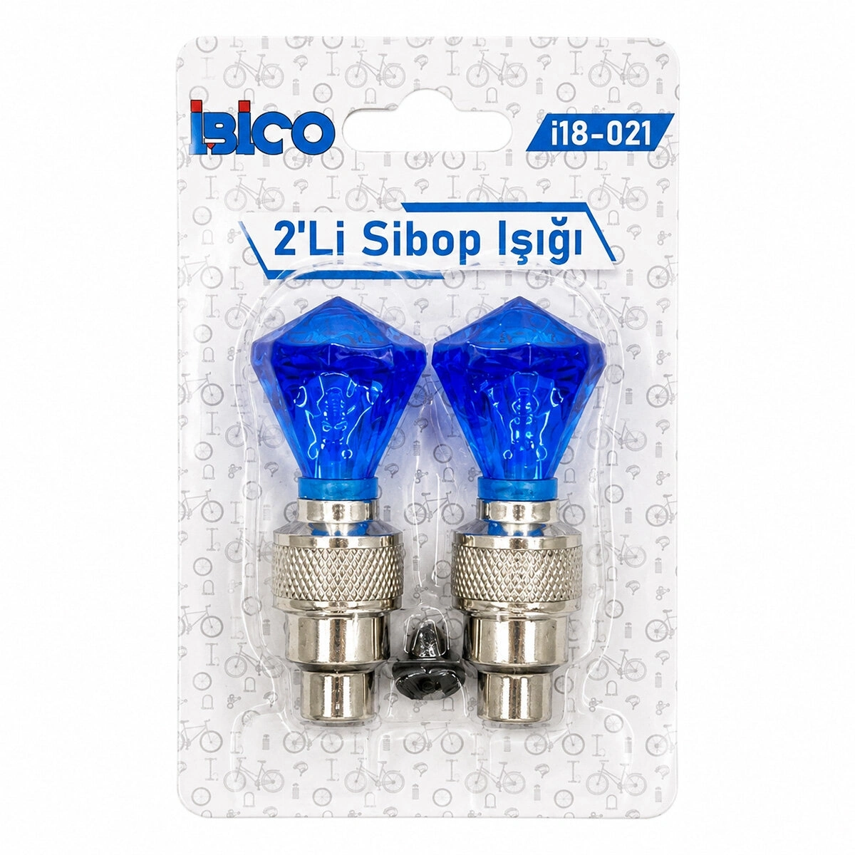 İBİCO İ18-021 ( 2PCS ) ( ELMAS KESİM PRİZMA MODEL & ŞEFFAF ) SİBOP IŞIK ( PİLLİ ) (BİSİKLET & MOTOR & ARAÇ)(HAREKET SENSÖRLÜ)*50X10