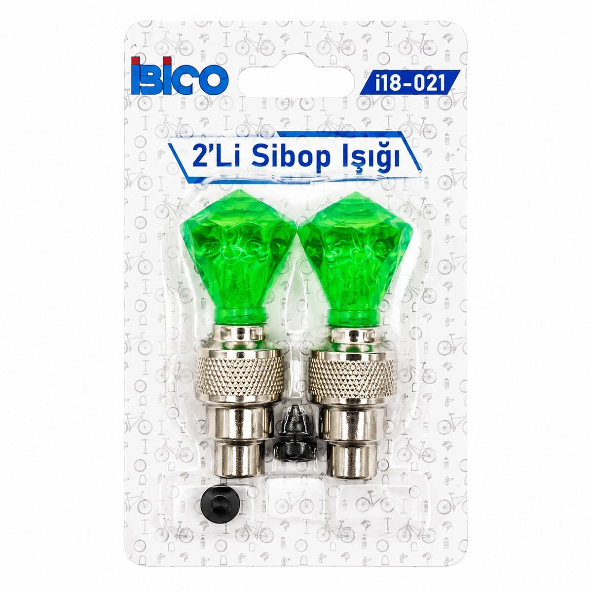 İBİCO İ18-021 ( 2PCS ) ( ELMAS KESİM PRİZMA MODEL & ŞEFFAF ) SİBOP IŞIK ( PİLLİ ) (BİSİKLET & MOTOR & ARAÇ)(HAREKET SENSÖRLÜ)*50X10