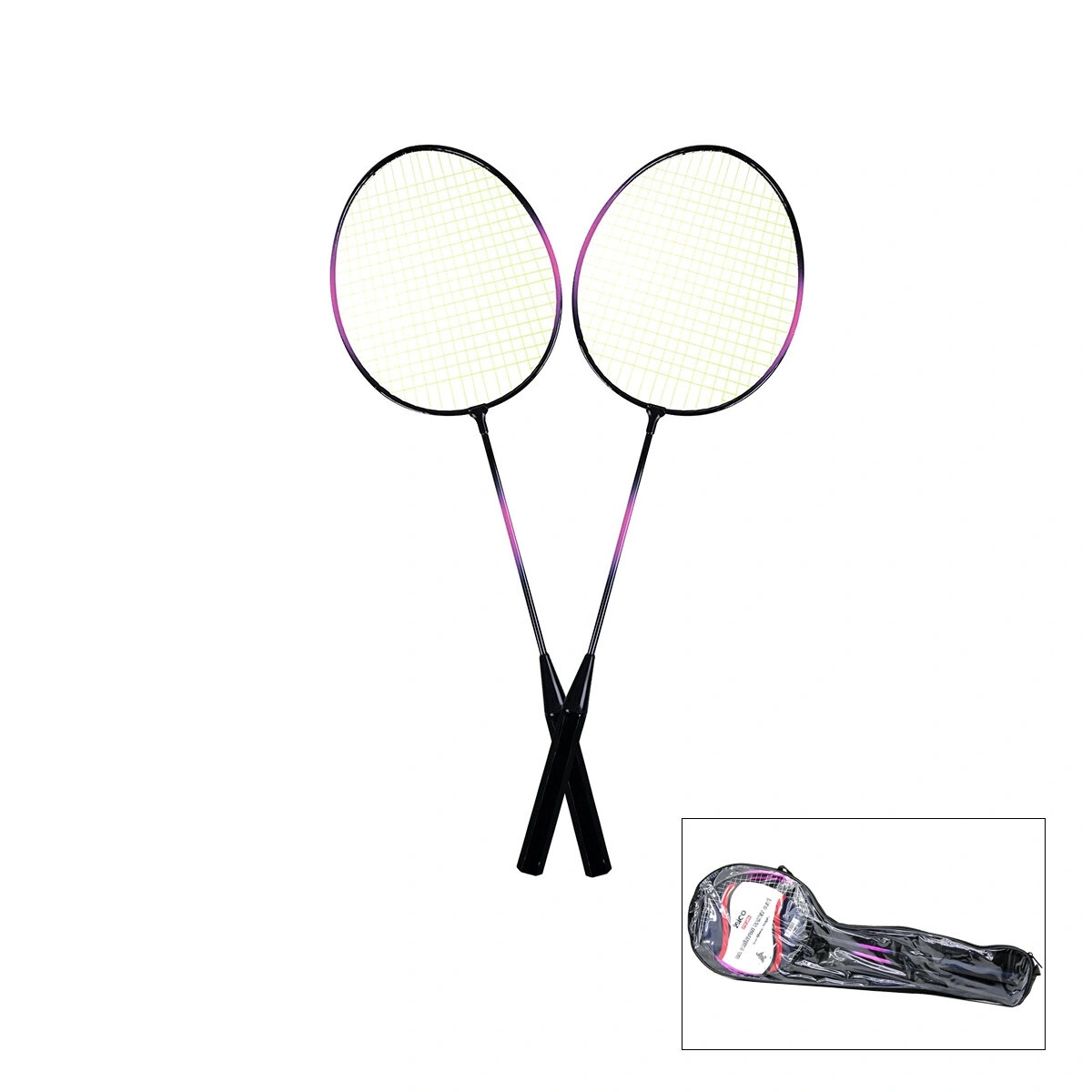 İBİCO İ19-006 ( 2PCS ) BADMİNTON RAKET SETİ ÇANTALI*50