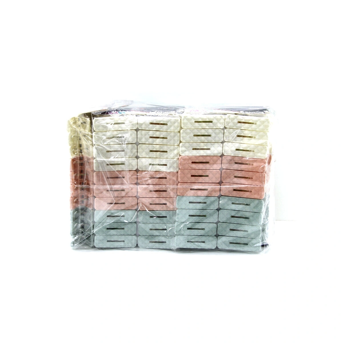 İBİCO İ21-099 ( 20PCS ) ( PRİZMA DESEN ) ÇAMAŞIR MANDALI ( RENKLİ PLASTİK & KABARTMA DESENLİ )*12X10