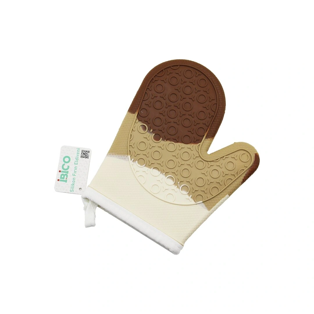 İBİCO İ22-005 ( SİLİKON & RENKLİ ) FIRIN ELDİVENİ ( ISI GEÇİRMEZ ) ( KUMAŞ İÇ YÜZEY )*12X16