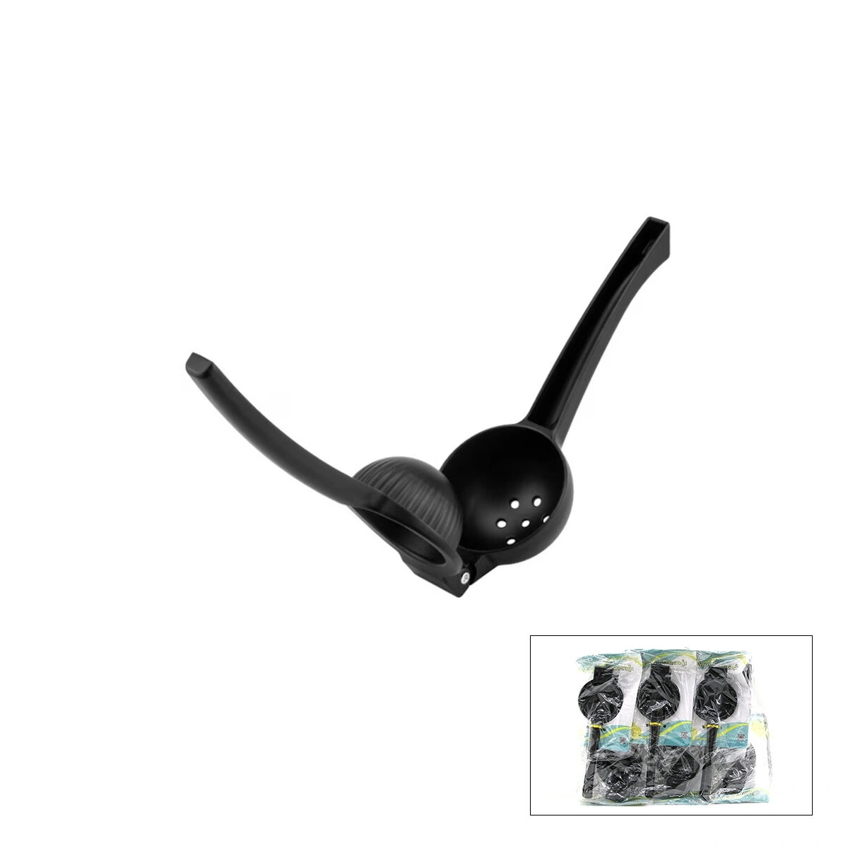 İBİCO İ22-354 ( EKO & SİYAH ) ( KOLLU PRES MODELİ ) ( ÇELİK METAL ) LİMON & MEYVE SIKACAK ( ÇAP: 7CM ) (DERİNLİK: 3.5CM) (SAPLI : 21.5CM)*12X12