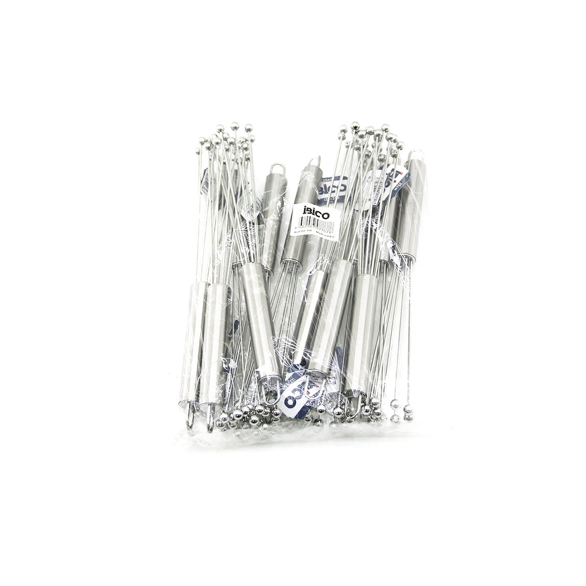 İBİCO İ22-358 ( 8-BONCUK UÇLU ) METAL ÇIRPICI ( KROM SAP ) ( UÇLARI=İT TOPLA & ÇEK AÇ ) ( UÇ=13.5CM& SAP:11.5CM )*12X20*12X20