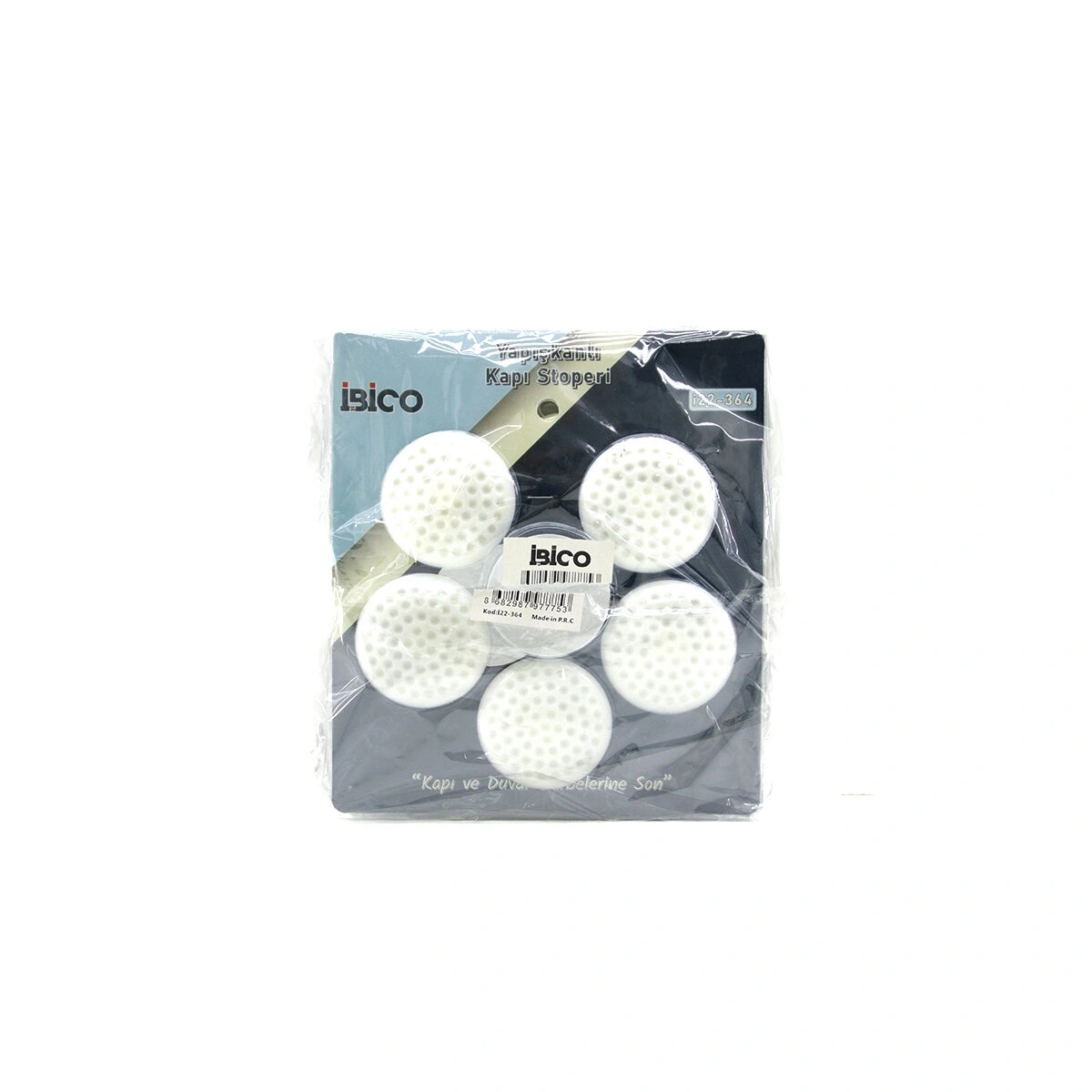 İBİCO İ22-364 ( 5PCS ) SİLİKON KAPI PENCERE STOPERİ ( YAPIŞKANLI )*10X20
