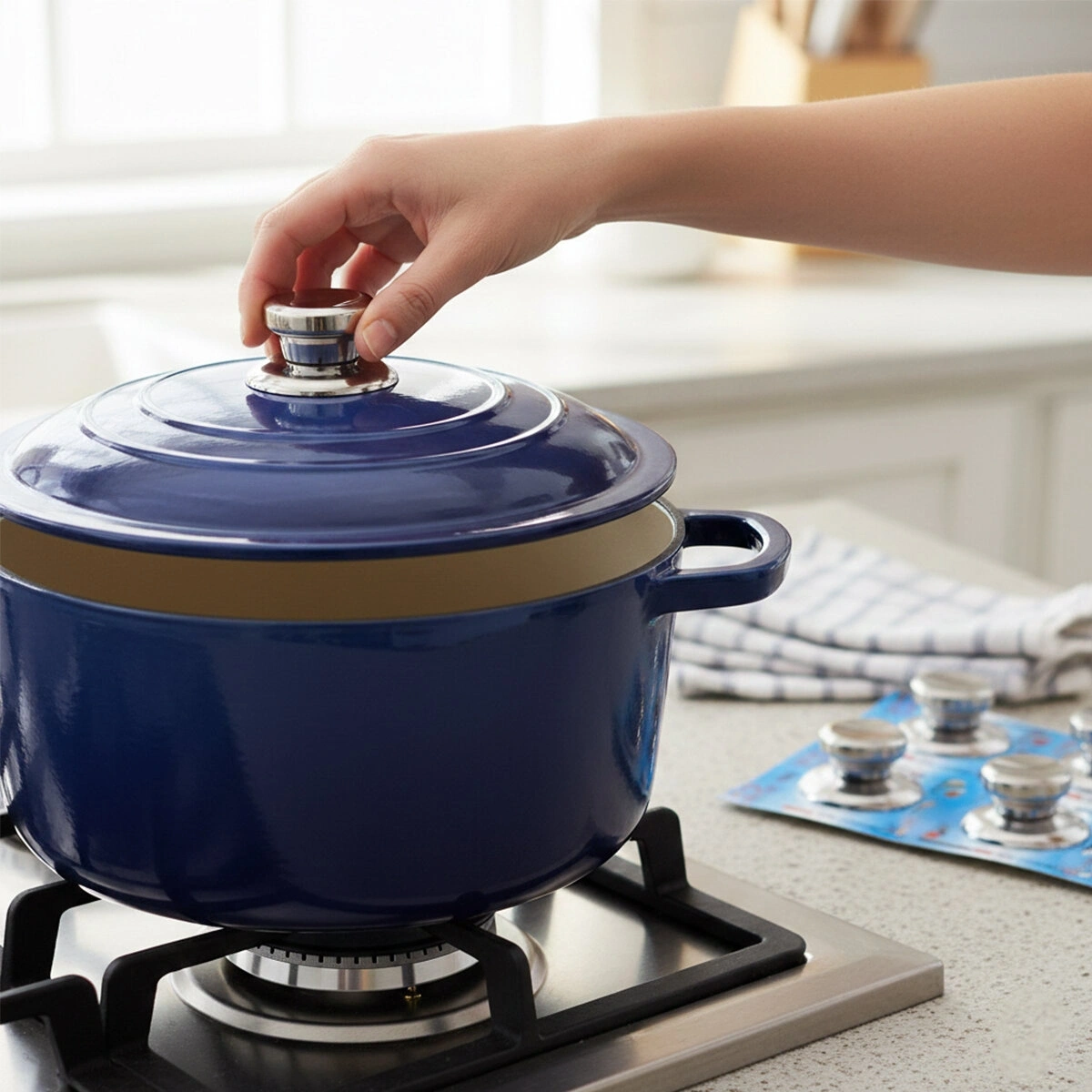 İBİCO İ22-368 ( METAL ) ISIYA DAYANAKLI TENCERE KAPAK KULPU*12X80