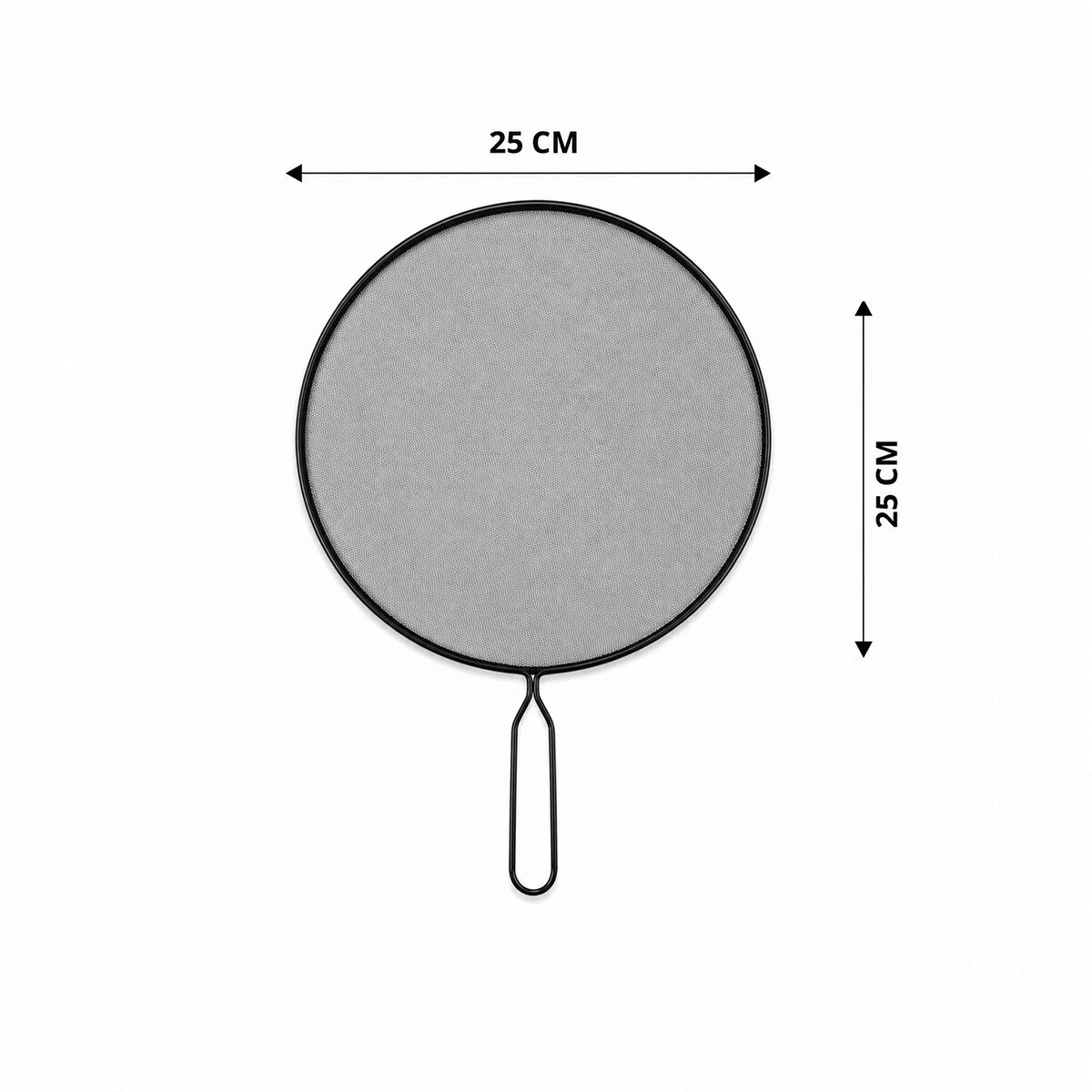 İBİCO İ22-421 ( SİYAH ) ( SAPLI ) ( 25CM ) TEL YAĞ SIÇRATMAZ ( METAL ÇERÇEVE & SAP ) ( SAP=14CM )*12X12