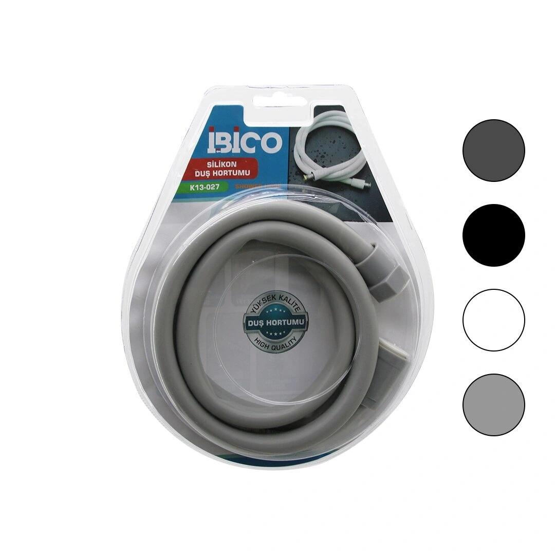 İBİCO K13-027 ( SİLİKON ) DUŞ HORTUMU ( 1.5MT ) ( VAKUMLU AMBALAJ ) ( PASLANMAYA-SIZMAYA-BÜKÜLMEYE-KOPMAYA SON )*66