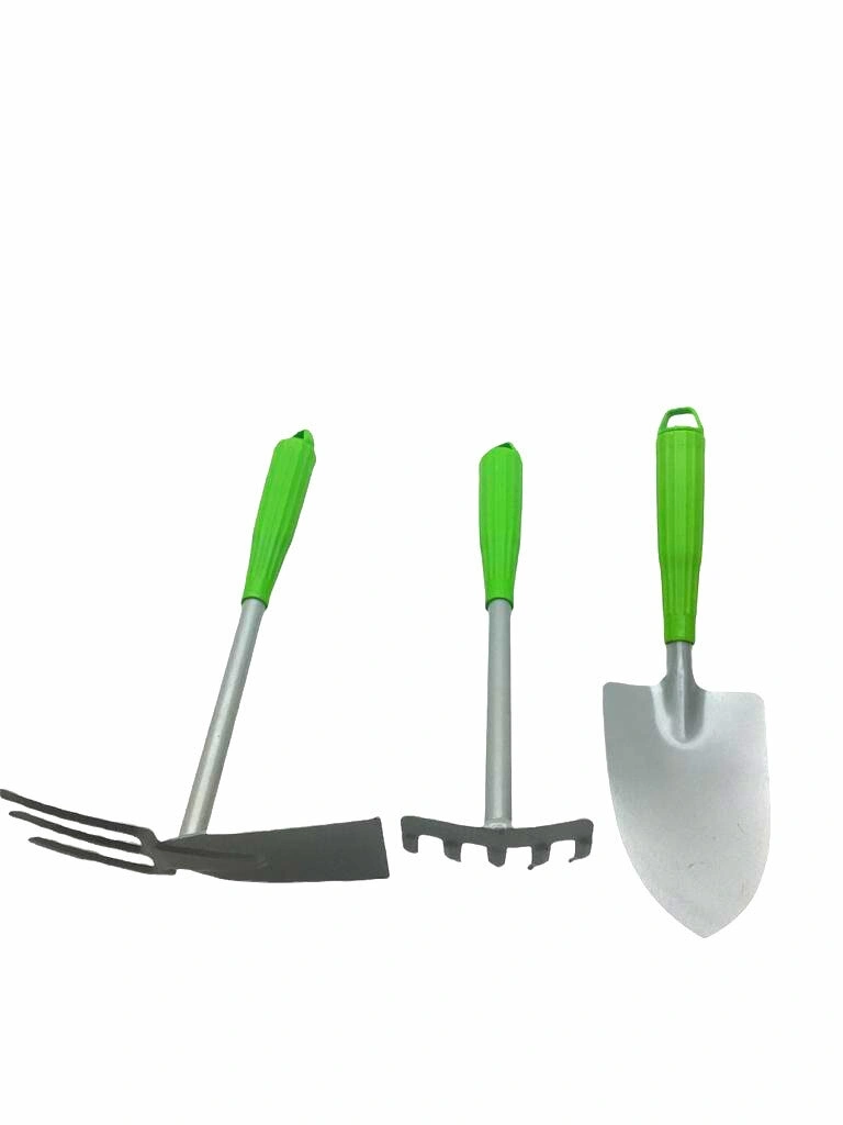 İBİCO K18-011 ( 3PCS ) ( METAL ) BAHÇE HOBİ SETİ ( ÇAPA & TIRMIK & KÜREK ) PLASTİK SAPLI*25