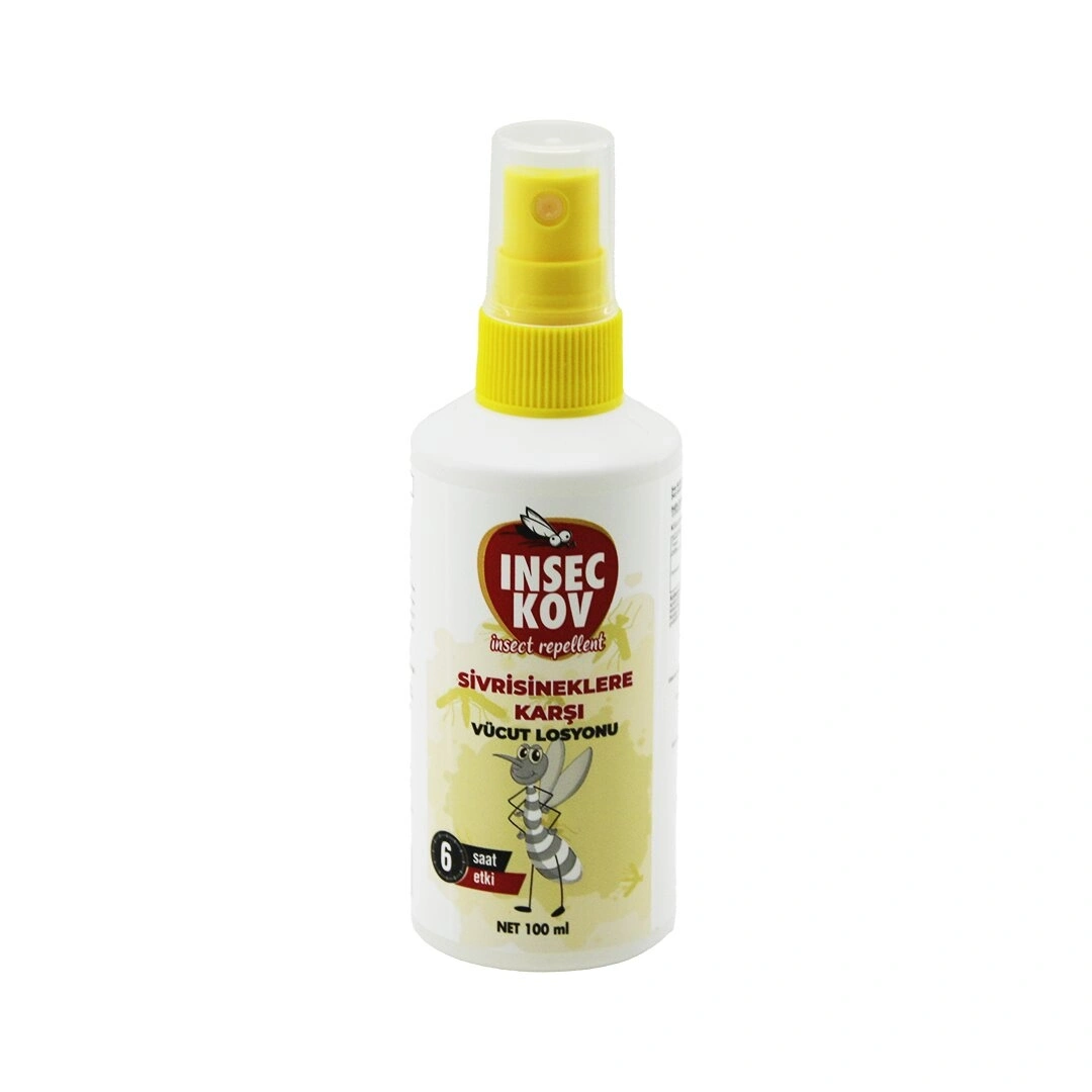 INSEC KOV ( VÜCUT LOSYONU ) SİVRİSİNEK KOVUCU ( SPREY ) ( 100ML ) ( 6 SAAT KORUMA )*12X8