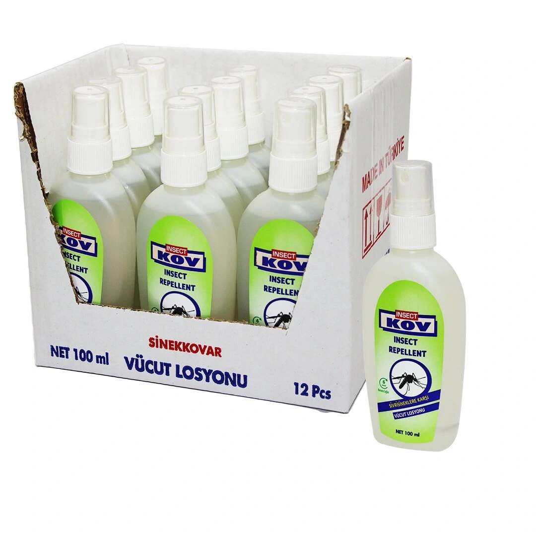 INSEC KOV ( VÜCUT LOSYONU ) SİVRİSİNEK KOVUCU ( SPREY ) ( 100ML ) ( 6 SAAT KORUMA )*12X8
