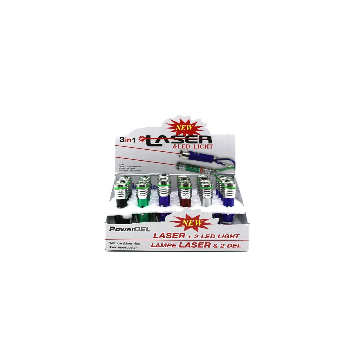 İTALYANO KA-734 ( 3İN1 BAŞLI ) LASER & LED LIGHT (RENKLİ LAZER) ( ANAHTARLIK KANCALI )*24X25