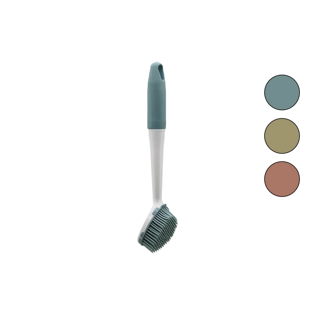 IVORY IVO-2206 ( RENKLİ SİLİKON ) ÇOK AMAÇLI TEMİZLİK FIRÇASI ( PLASTİK SAPLI=SİLİKON KILIFLI ) ( 26.5CM )*180