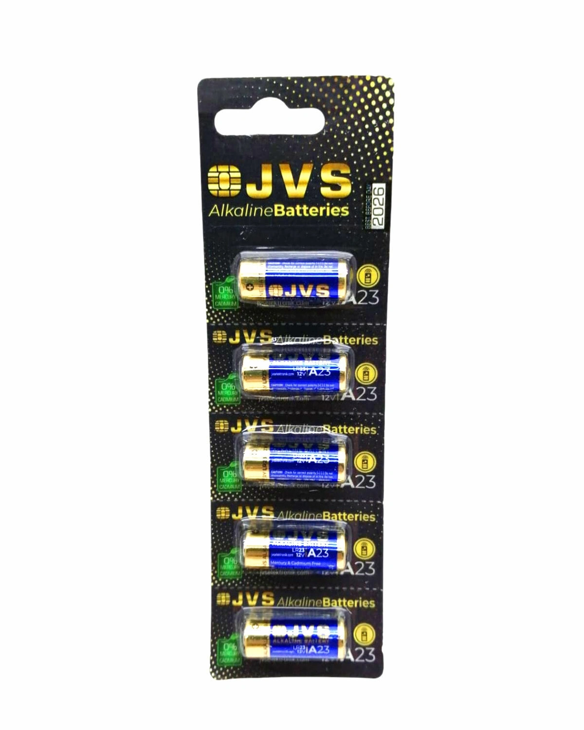 JVS 23A LR23 12V ARAÇ & OTO KUMANDA PİLİ ( 5Lİ KART )*400