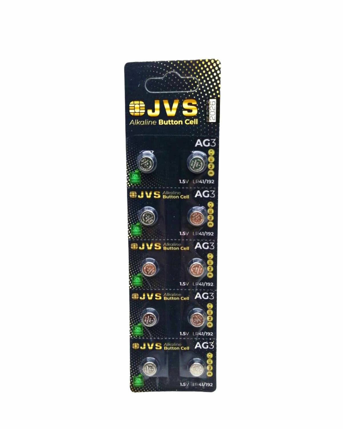 JVS AG3 1.5V LR41 SAAT PİLİ 10LU KART*400